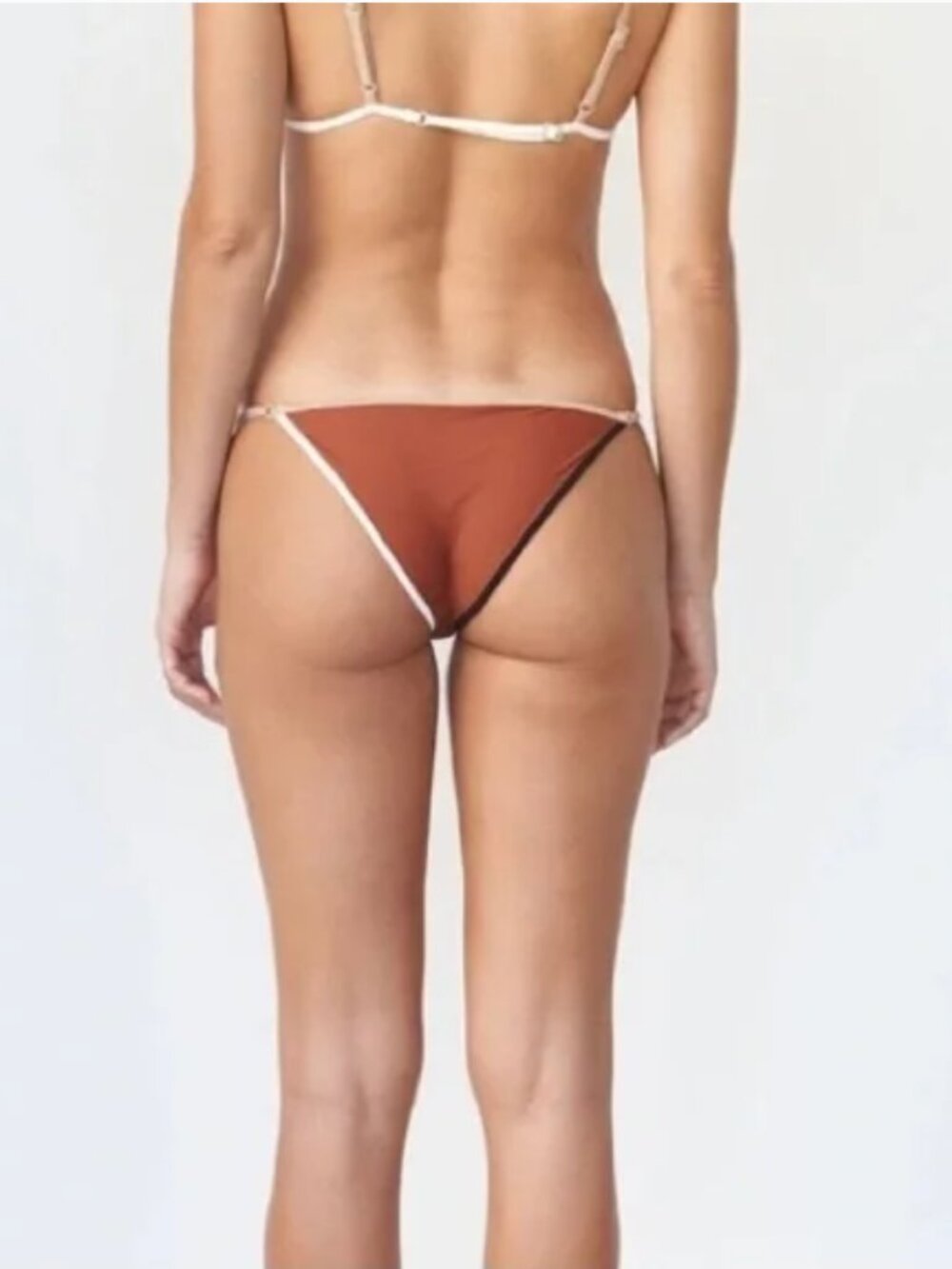 🌺 ACACIA x Free People Clove Piped Oxford Bikini Bottom | Size Large | NWT 🌺 - Picture 10 of 11